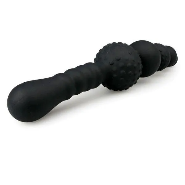 9770M      Ravishment Rod Graduated Nubby Silicone Stimulator with Grip Handle - LAST CHANCE - Final Closeout!