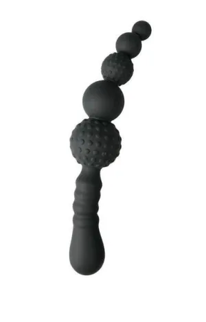 9770M      Ravishment Rod Graduated Nubby Silicone Stimulator with Grip Handle - LAST CHANCE - Final Closeout!