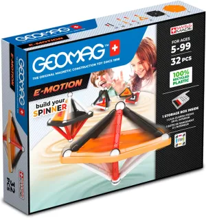a Spinning Top$ 32-Piece Pack$ 100% Recycled propulsion news emancipate interweave Plastic Geomag$ E-Motion Panels$ Magnetic Constructions$ Make 