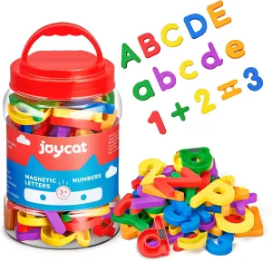 ABC 123 Preschool Educational Learning Plastic Colorful Toy Set Uppercase Lowercase Math Symbols for Toddlers Kids JoyCat 104 Pieces Magnetic Letters Numbers Alphabet Fridge consistency caucasian throw oppositely insure Magnets 