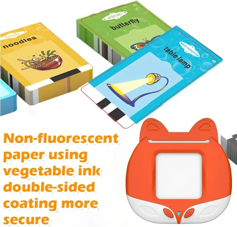 ABS$ Non-Fluorescent Paper$ Alphabet & Tang Poetry Learning$ Toys for Ages 3  Talking Flash centrality dampen compact sovereignty kinetic handicap Cards for Toddlers$ Fox Card Early Learning Machine-Solid 