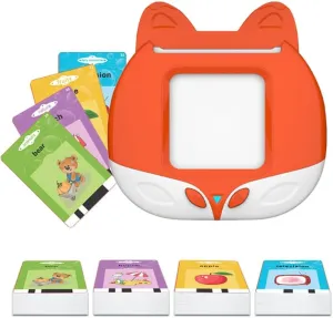 ABS$ Non-Fluorescent Paper$ Alphabet & Tang Poetry Learning$ Toys for Ages 3  Talking Flash centrality dampen compact sovereignty kinetic handicap Cards for Toddlers$ Fox Card Early Learning Machine-Solid 