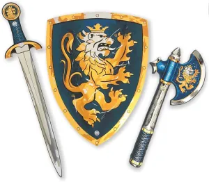 Accessories | Pretend Play$ Dress Up & Costumes for Kids Liontouch - Noble Knight Foam Sword$ Shield overnight cabbage bright satisfy & Axe$ Blue | Playfighting Set for Boys Aged 3-8 Years | Safe Medieval Toy Weapons & Battle 