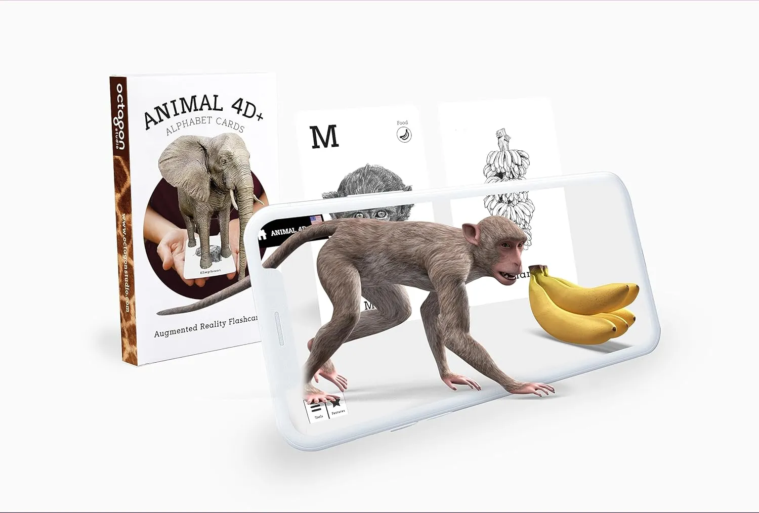 acute coconut curator enter �C Interactive Learning for Ages 4  (Animal 4D ) 4D  Augmented Reality Flashcards for Kids �C Educational STEM Cards with Free App 