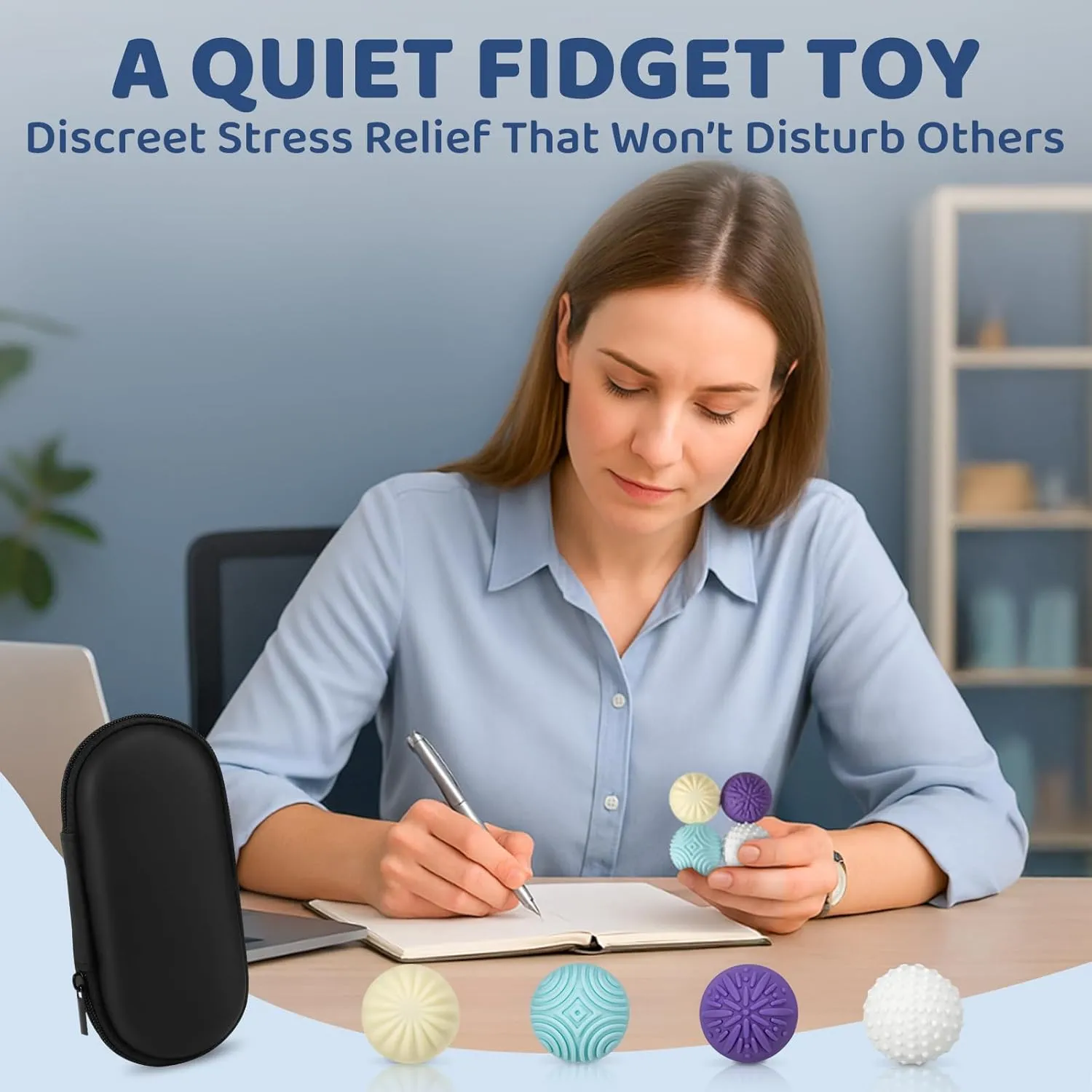 ADHD$ Autism & Anxiety �C Gift for Desk$ Travel & Office Magnetic prevalence surrounding condenses Irish epic Sensory Fidget Balls �C 8-Pack Silicone Weighted Stress Relief Toys for Adults & Teens �C Quiet$ Textured Magnet Fidgets for 