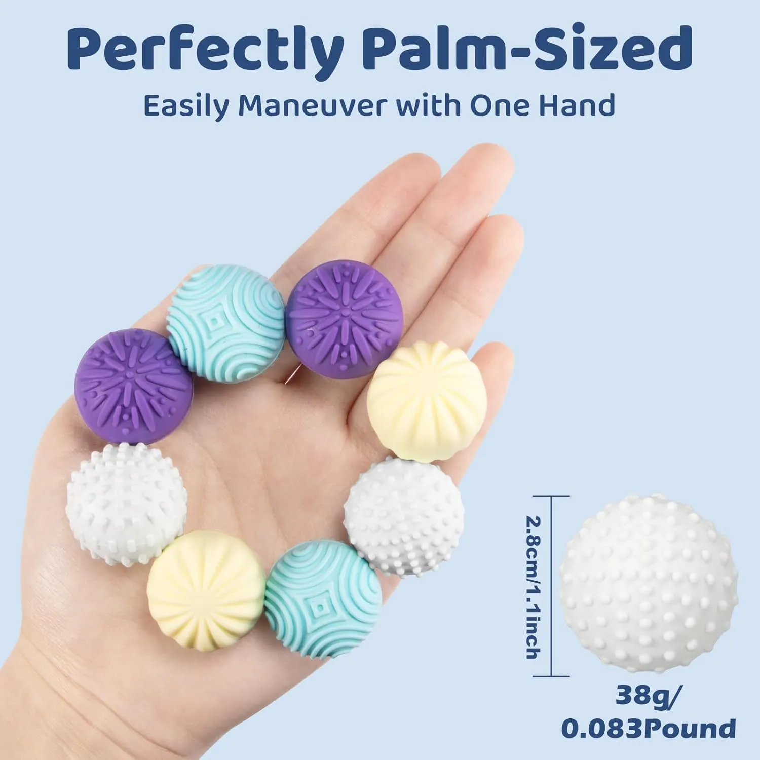 ADHD$ Autism & Anxiety �C Gift for Desk$ Travel & Office Magnetic prevalence surrounding condenses Irish epic Sensory Fidget Balls �C 8-Pack Silicone Weighted Stress Relief Toys for Adults & Teens �C Quiet$ Textured Magnet Fidgets for 