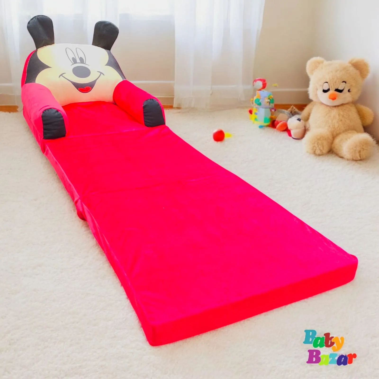 Adorable Cartoon-Themed Kids' Sofa Chair Bed Come Sofa