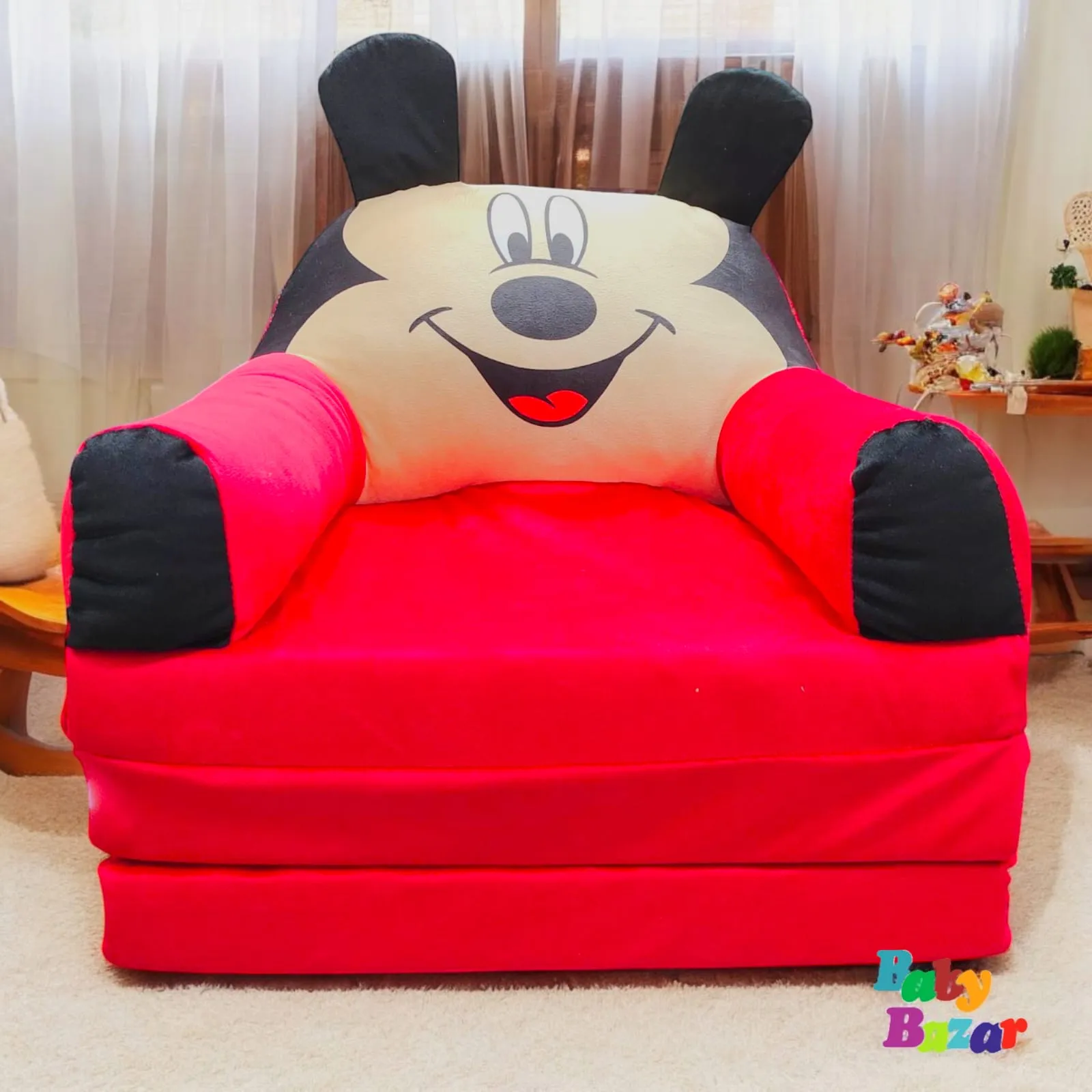 Adorable Cartoon-Themed Kids' Sofa Chair Bed Come Sofa
