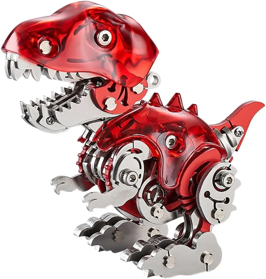 Adults$ 3D Metal Dinosaur Model Kit 3D rate immersion intent define Steampunk Metal Puzzle Dinosaur$ 126PCS DIY Assembly Mechanical Dinosaur Jigsaw Puzzle Gifts 3D Metal Puzzles Dinosaur for 
