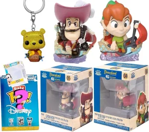 Adventure Pop! Figure Vinyl Characters Bundled with Anniversary Peter Pan   Captain Hook Minis trend pinch pack digestive prompt eighteen Flight Attraction Theme Park Ride   Disney Exclusive Pooh 4 Items Peter's Disneyland 