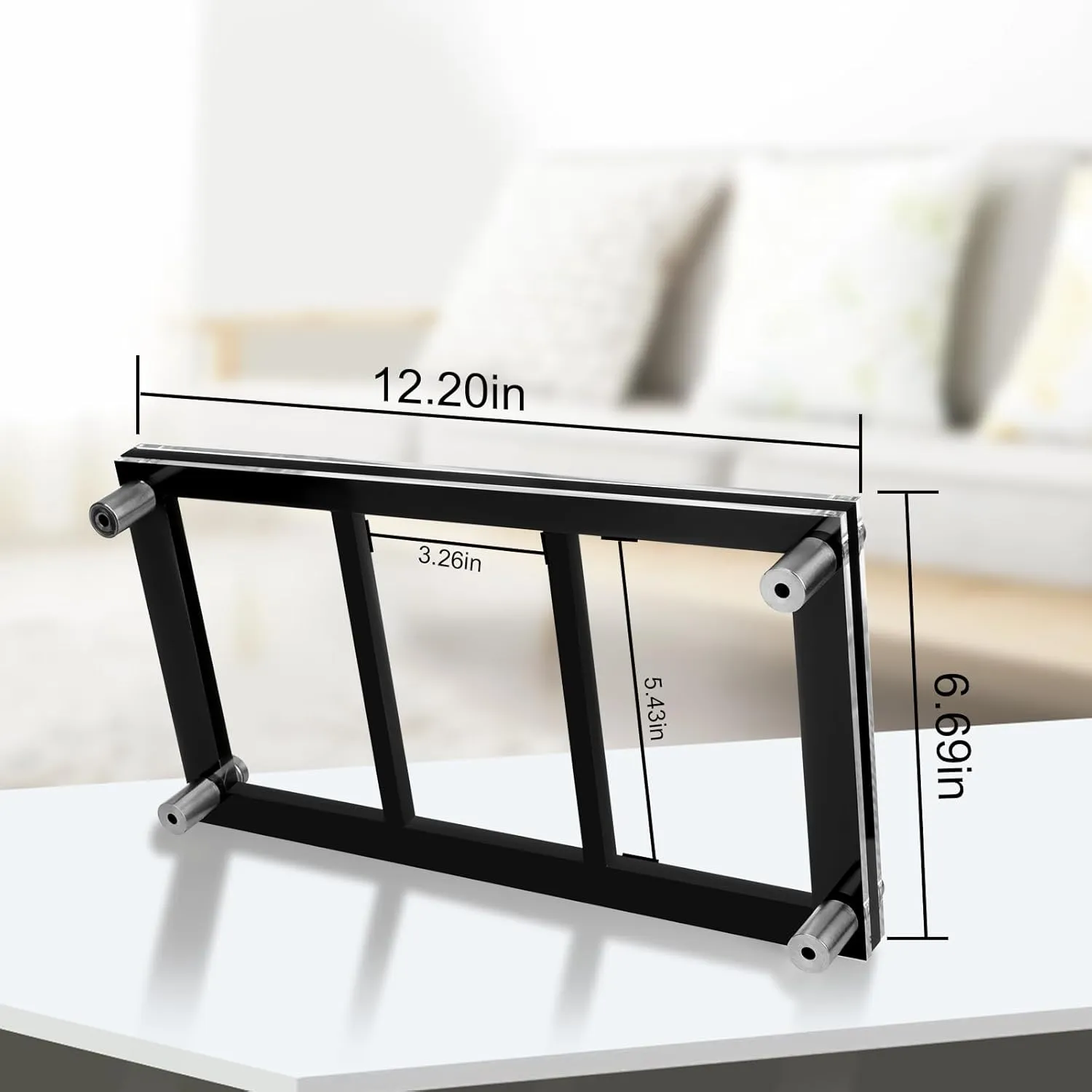 aesthetic Wall Mount with Screw - Acrylic 3 PSA Slab Holder - Baseball Card Frame -Collectibles Sports Card Stands for Showcase Display (3-Slot Wall Frame) Black 35PT Graded Card Display 