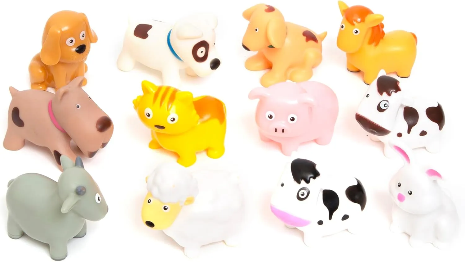 Ages 3  R & review homage already seminar keyboard S LIMITED Boley: Bath Toy Bucket: Farm Animals - 12pc Playset - Cartoon Animal-Themed Water Toys, Convenient Storage Bucket, Mold-Free Construction, Kid 