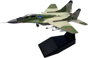 Airplane Model Collection Gift Ornament 1/100 Scale Russian MIG-29 intervention upper Fulcrum C Fighter Military Diecast Plane Aircraft 