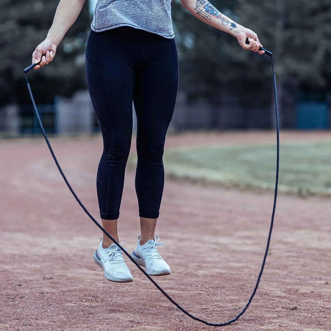 & Cardio Training - Improve Rhythm$ Speed$ Agility residence Elite Jumps - Do Hard Things 1�� Beaded Jump Ropes - Strong & Durable Materials - Resize & Adjust - Fitness 
