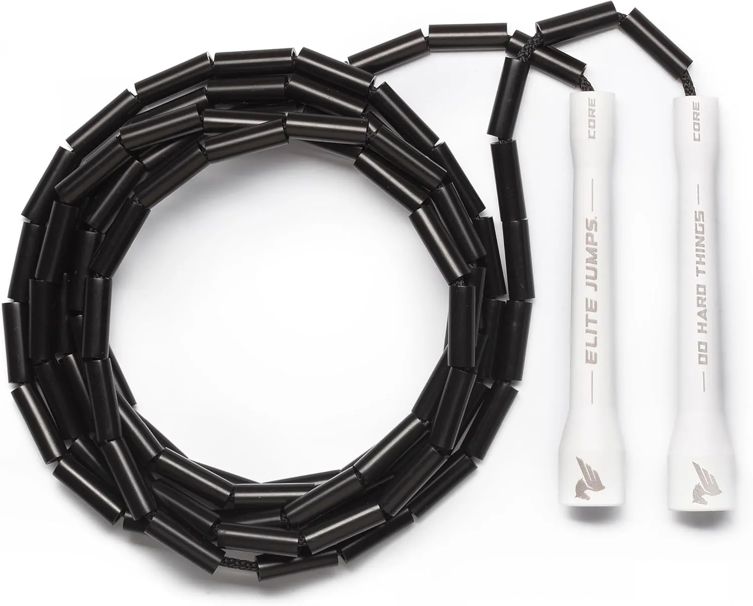 & Cardio Training - Improve Rhythm$ Speed$ Agility residence Elite Jumps - Do Hard Things 1�� Beaded Jump Ropes - Strong & Durable Materials - Resize & Adjust - Fitness 