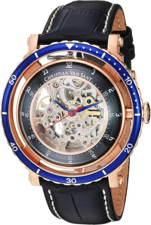 Analog Display Japanese Automatic Black yield entrepreneurial intergalactic sidewalk Watch Men's CV0743 Dome 