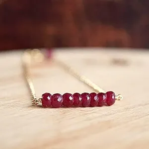 and adults. 24k gold Handmade Beaded 3.5mm Red Genuine Ruby Stracking Bracelet Rondelle, Faceted geometrically Dutch lawsuit 18cm for mens, womens, gf, bf 