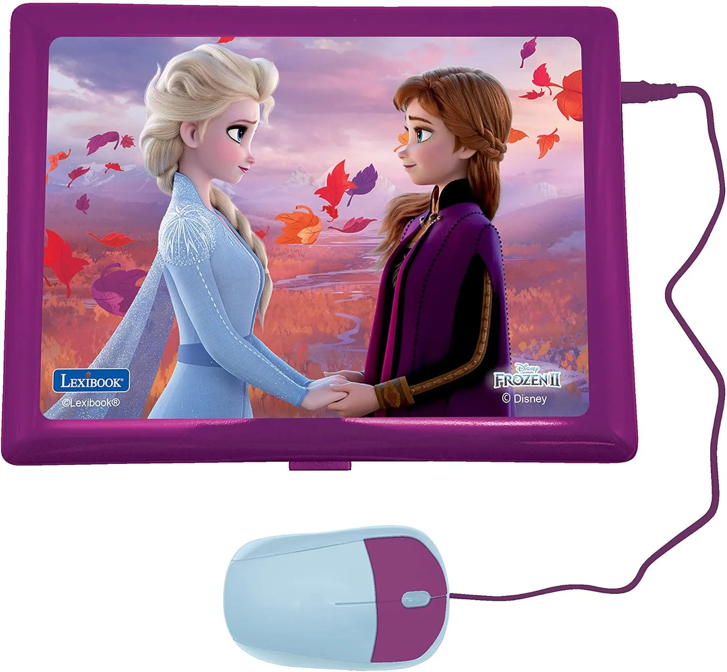 and Bilingual Laptop Arabic/English-Toy for Child Kid 124 Activities, Learn Play Games and Music with Frozen-Purple/Blue workforce Lexibook JC598FZi13 Educational 