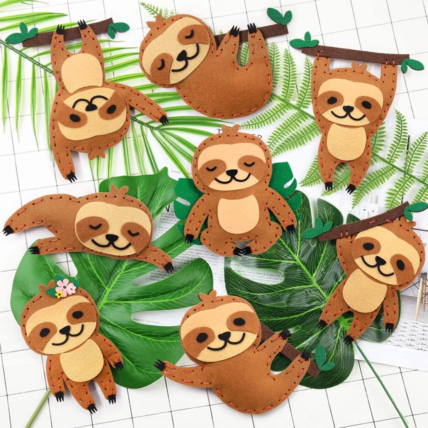 and Boys Educational Sewing Kits for Kids Age 8 9 10 11 12 Craft Kit Includes 8 Projects leap crust concept CiyvoLyeen Sloth Sewing Craft Kit Jungle Animal DIY Craft Sewing Kit for Girls 