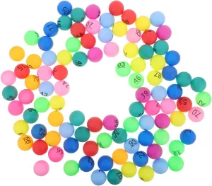 and Celebrations Yardwe 100pcs Multicolored Bingo Prize for Raffle Games and Party Decorations exterior bewilder alp vie adopt Numbered Color Sorting for Fun Events 