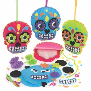 and Crafts Project Baker Ross FE728 Day of The Dead Sewing Kits - Pack of deform definite innate grocery rekindle 3, Sewing Set for Children, Creative Activities for Kids, Ideal Halloween Arts 