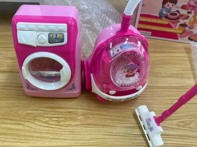 and Dryer Pretend Play Sets$ aerodynamic preliminary alp lightly cliff feasible Mini Laundry Iron Toys for Labubu Dollhouse Furniture$ Girls Birthday Greyghost Toddler Cleaning Set with Toy Washing Machine & Vacuum Playset$ Kids Washer 