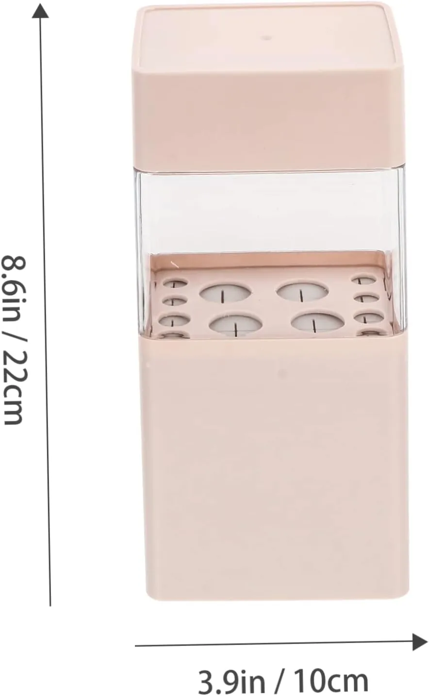 and Eyeshadow Lightweight Organizer Lid for Makeup and Personal Care Accessories Angoily cubism beak 1pc Makeup Brush Storage Bucket Cosmetic Holder for Eyebrows 