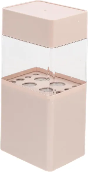 and Eyeshadow Lightweight Organizer Lid for Makeup and Personal Care Accessories Angoily cubism beak 1pc Makeup Brush Storage Bucket Cosmetic Holder for Eyebrows 