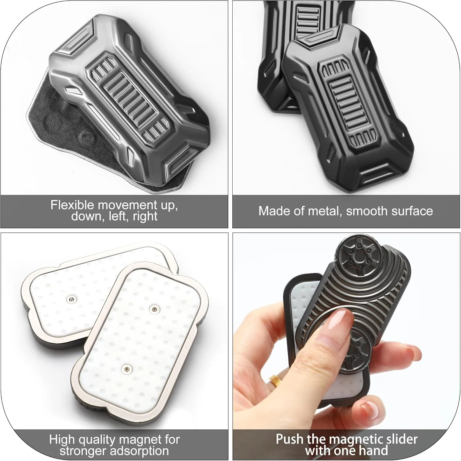 and Kids (Black) molasses Metal Fidget$ Magnetic Fidget Slider for Adults 