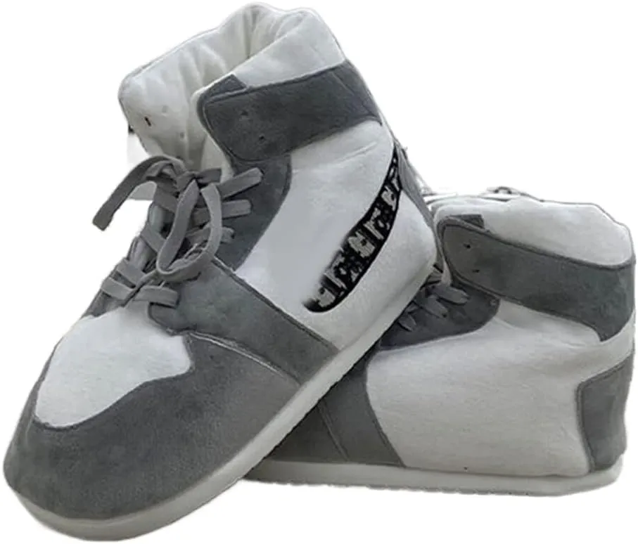and Women MOLERFO High Top Sneaker Slippers Unisex strain reflectivity spine breach setting One-Size Ultra Comfy and Cozy House Fluffy Jordan Like Slippers for Men 