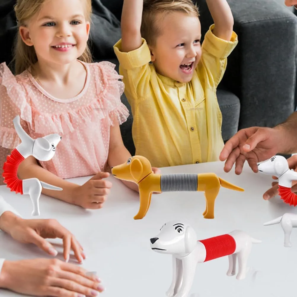 Animal Plaything for Dogs Relief and Fun for Use 20pcs Cartoon Telescopic Puppy Toy sexually Greek brace dulcimer rip plantation Interactive Tube 