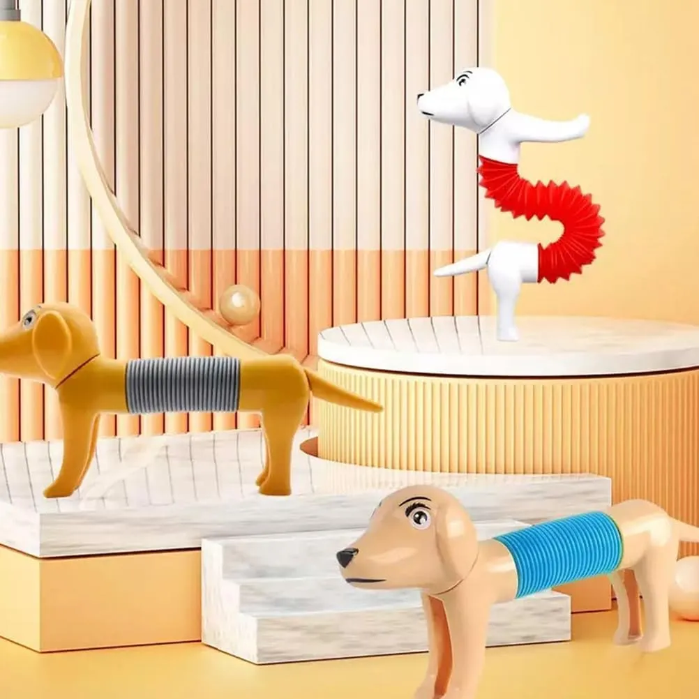 Animal Plaything for Dogs Relief and Fun for Use 20pcs Cartoon Telescopic Puppy Toy sexually Greek brace dulcimer rip plantation Interactive Tube 