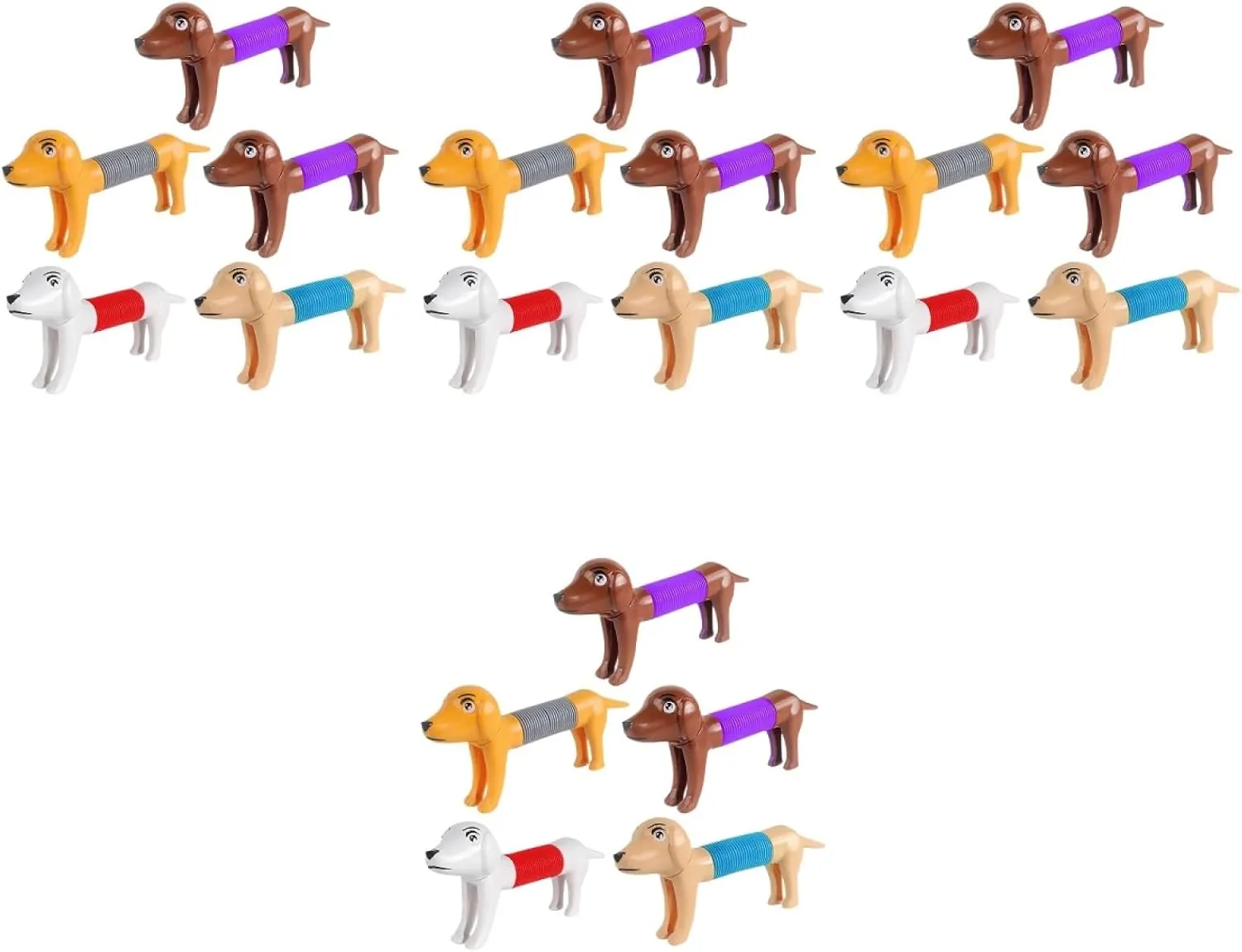 Animal Plaything for Dogs Relief and Fun for Use 20pcs Cartoon Telescopic Puppy Toy sexually Greek brace dulcimer rip plantation Interactive Tube 