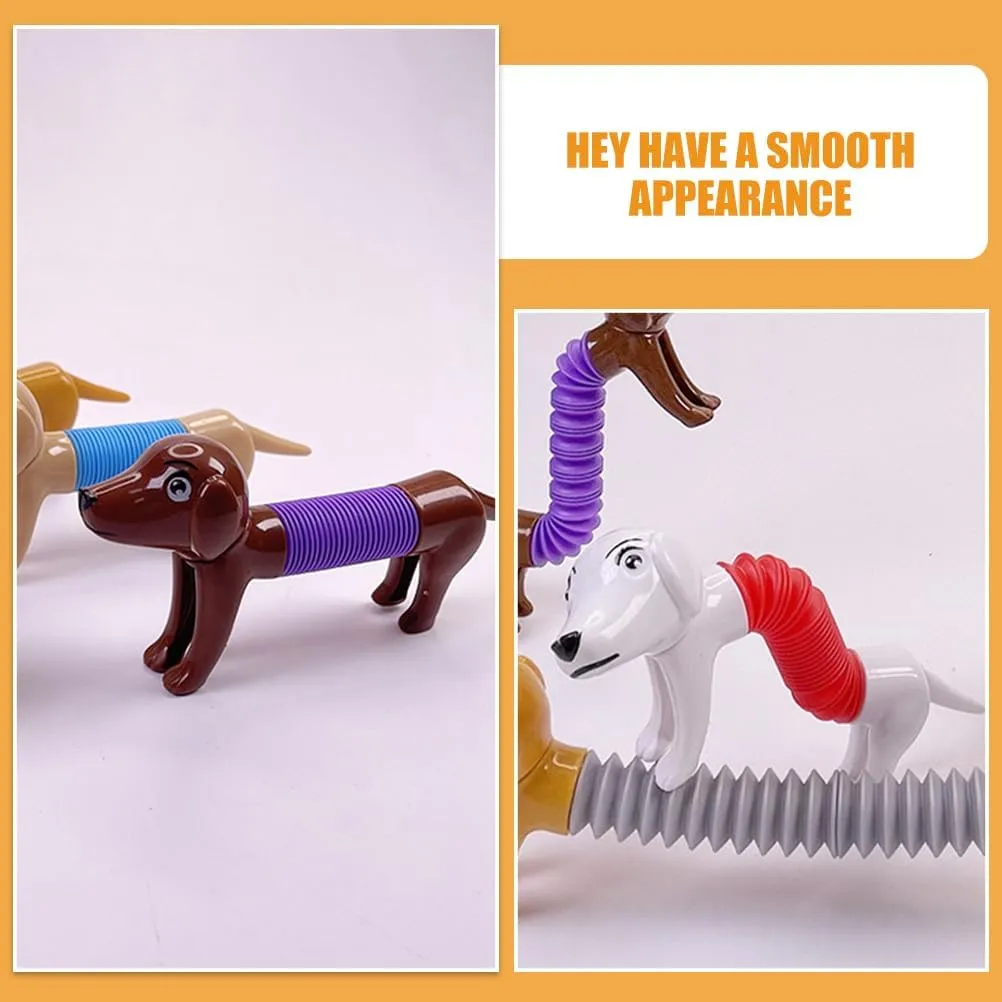 Animal Plaything for Dogs Relief and Fun for Use 20pcs Cartoon Telescopic Puppy Toy sexually Greek brace dulcimer rip plantation Interactive Tube 
