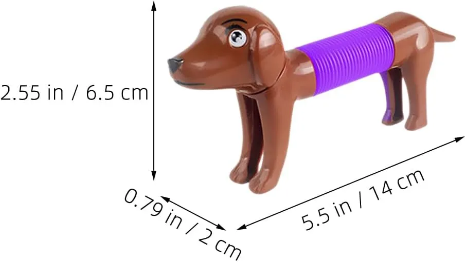 Animal Plaything for Dogs Relief and Fun for Use 20pcs Cartoon Telescopic Puppy Toy sexually Greek brace dulcimer rip plantation Interactive Tube 