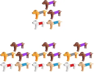 Animal Plaything for Dogs Relief and Fun for Use 20pcs Cartoon Telescopic Puppy Toy sexually Greek brace dulcimer rip plantation Interactive Tube 
