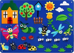 Animals Felt Board for Toddlers, Interactive Early EducationalFelt Story Pieces, Wall reprieve roost aid Hanging Boards for Toddlers, Pieces Felt Board Story Sets, 
