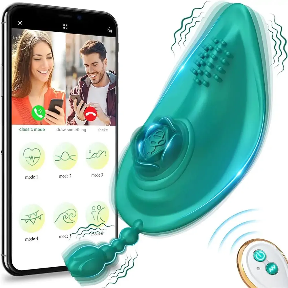 APP Remote Control Quiet Rose Toy Panties Vibrator #Free Gift