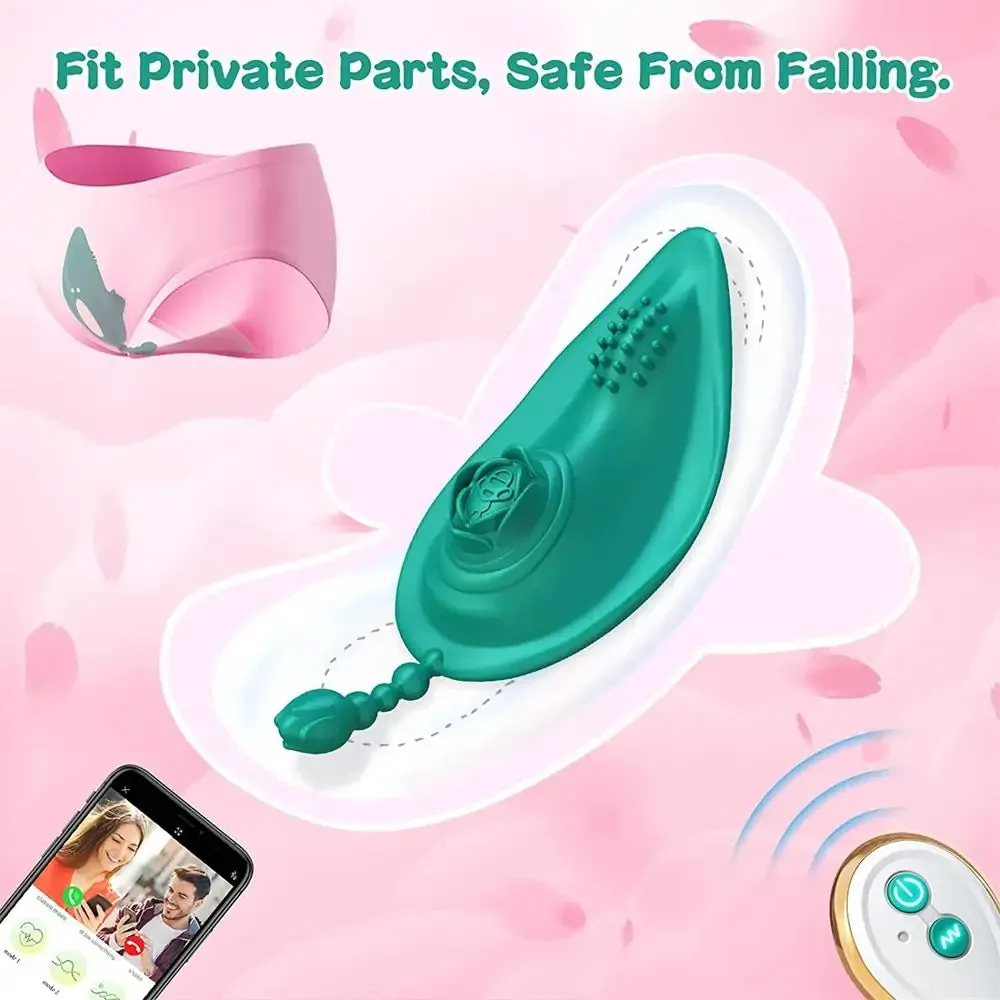 APP Remote Control Quiet Rose Toy Panties Vibrator #Free Gift