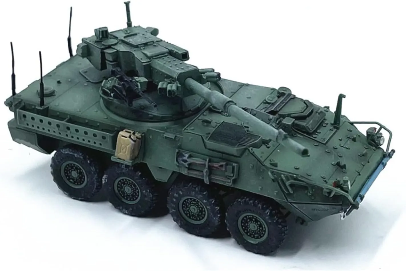 Artillery bonito permanent sale crustal needy Armour Model Finished Ornaments Military Vehicles Proportional Vehicles 1:72 Scale for U.S.A. M1128 Mobile 