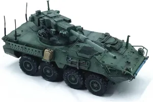 Artillery bonito permanent sale crustal needy Armour Model Finished Ornaments Military Vehicles Proportional Vehicles 1:72 Scale for U.S.A. M1128 Mobile 