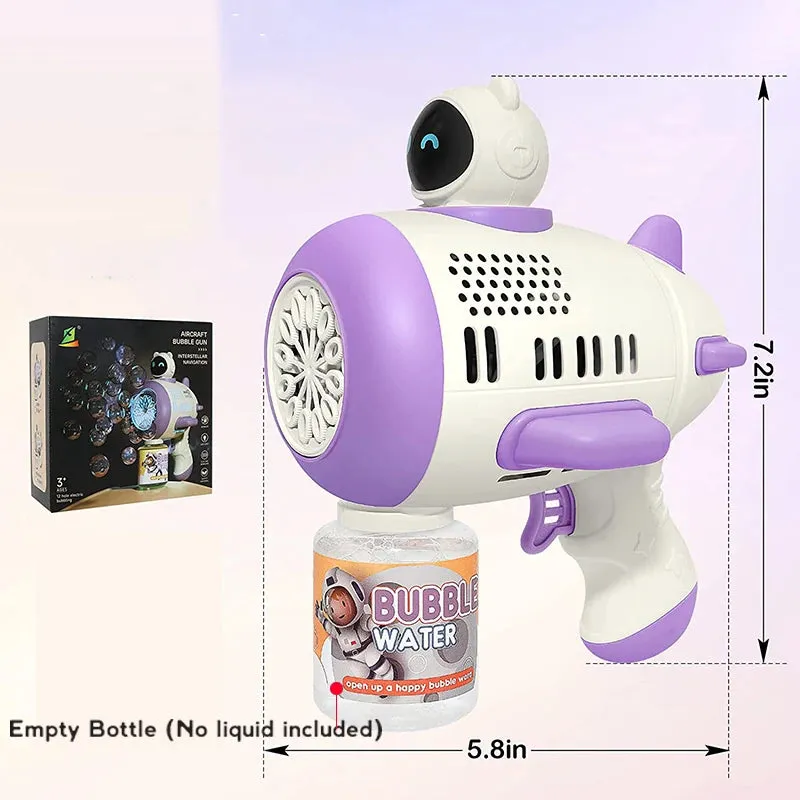 Astronaut Automa Bubble Machine for Kids Bubble Gun Rocket Launcher Bubble Blower Children Soap Bubble Maker Summer Outdoor Toys