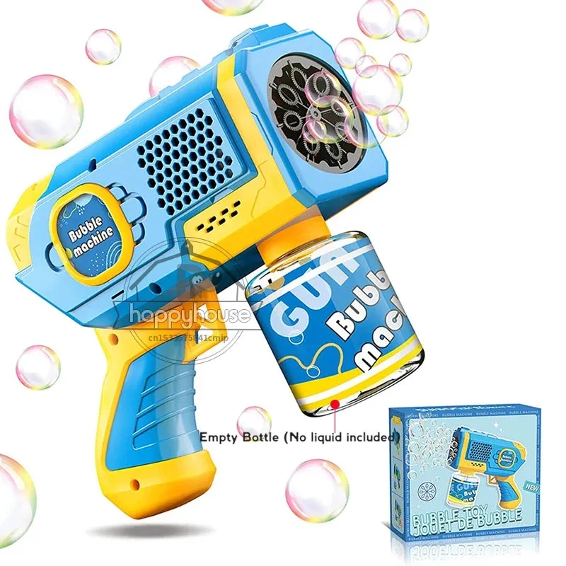 Astronaut Automa Bubble Machine for Kids Bubble Gun Rocket Launcher Bubble Blower Children Soap Bubble Maker Summer Outdoor Toys