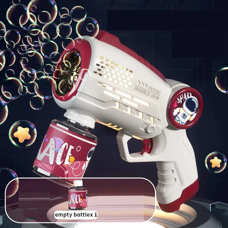 Astronaut Automa Bubble Machine for Kids Bubble Gun Rocket Launcher Bubble Blower Children Soap Bubble Maker Summer Outdoor Toys