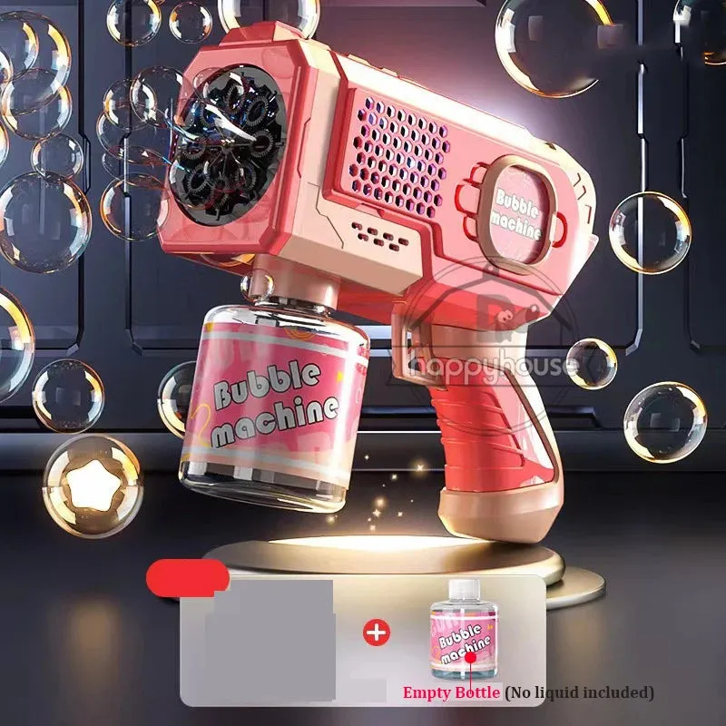 Astronaut Automa Bubble Machine for Kids Bubble Gun Rocket Launcher Bubble Blower Children Soap Bubble Maker Summer Outdoor Toys