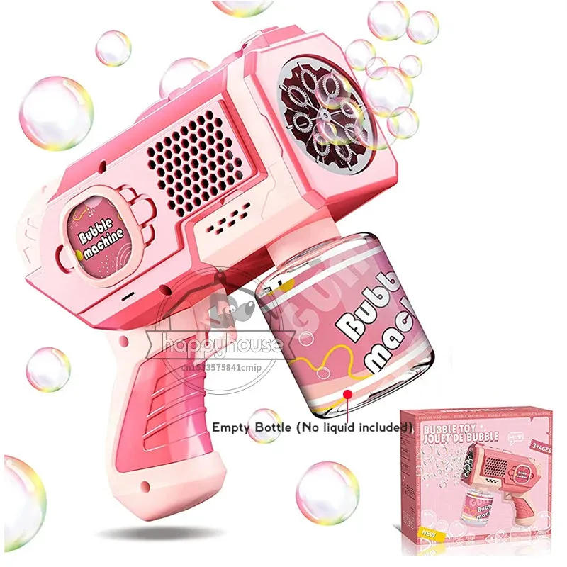 Astronaut Automa Bubble Machine for Kids Bubble Gun Rocket Launcher Bubble Blower Children Soap Bubble Maker Summer Outdoor Toys