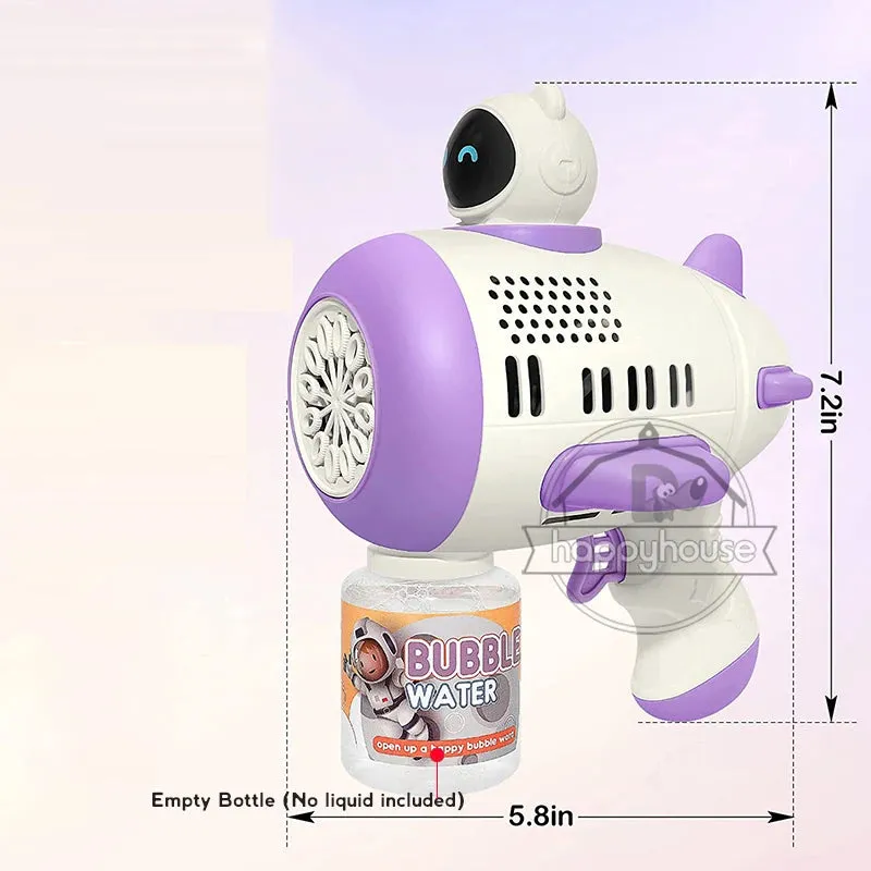 Astronaut Automa Bubble Machine for Kids Bubble Gun Rocket Launcher Bubble Blower Children Soap Bubble Maker Summer Outdoor Toys