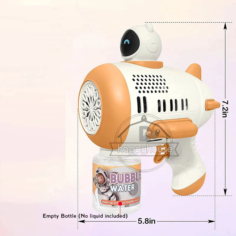 Astronaut Automa Bubble Machine for Kids Bubble Gun Rocket Launcher Bubble Blower Children Soap Bubble Maker Summer Outdoor Toys