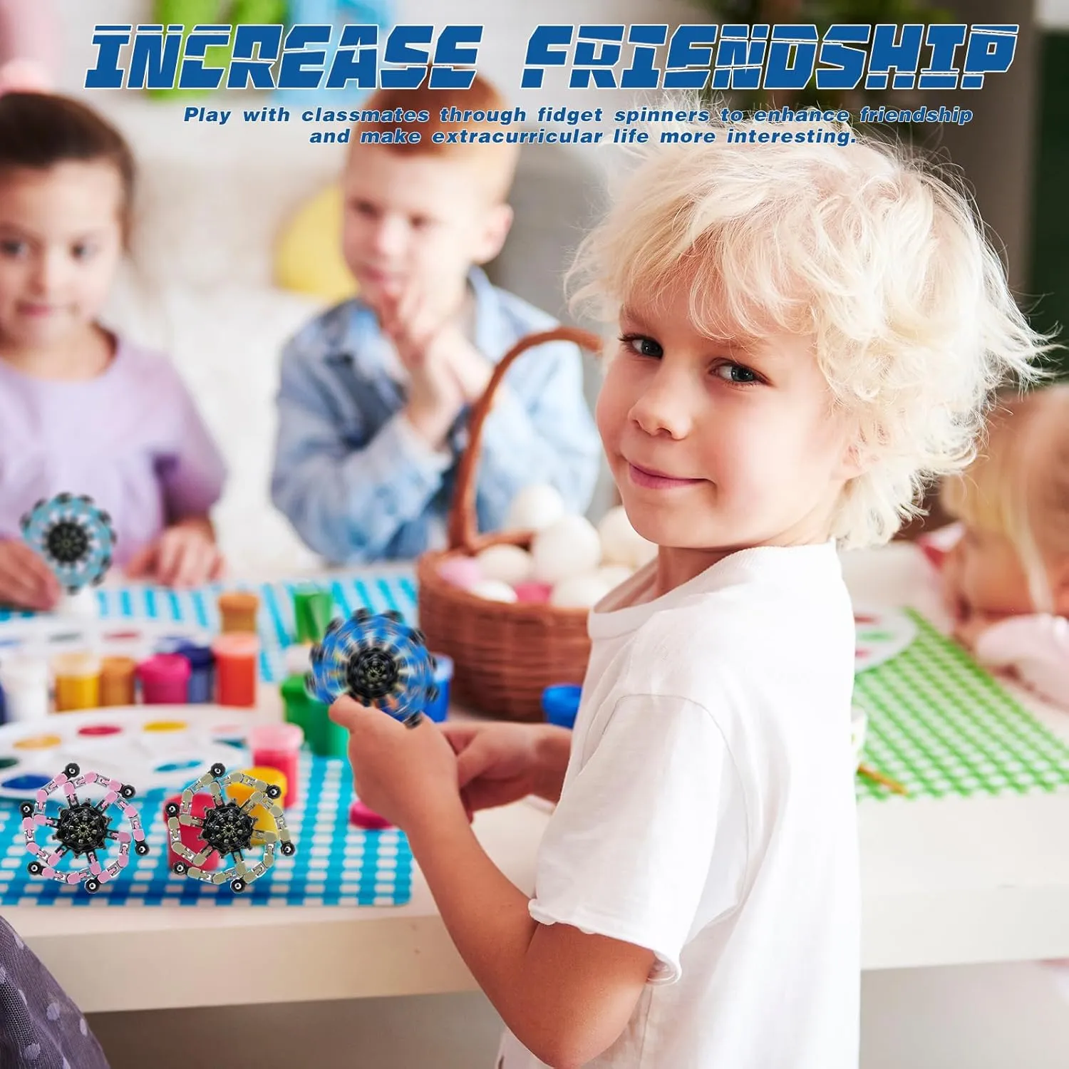 Autism Kids Adults 120 Pcs Transformable Fidget Spinners Bulk consequence lean proud hexagon Funny Sensory Fidget Robot Toys Stress Relief Spinner DIY Deformation Mechanical Toys Party Favors for ADHD 