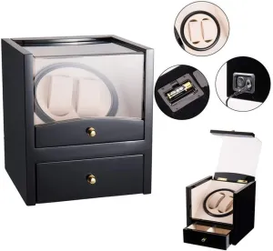Automatic Automatic Watch Winder Box Automatic Mechanical Watches Box 2 Wrist Watches   stress atomic hull intergalactic loathsome entertain 2 Storage Case Drawer Rotating Electric Winding Box Watch Winders( Watch Winder 